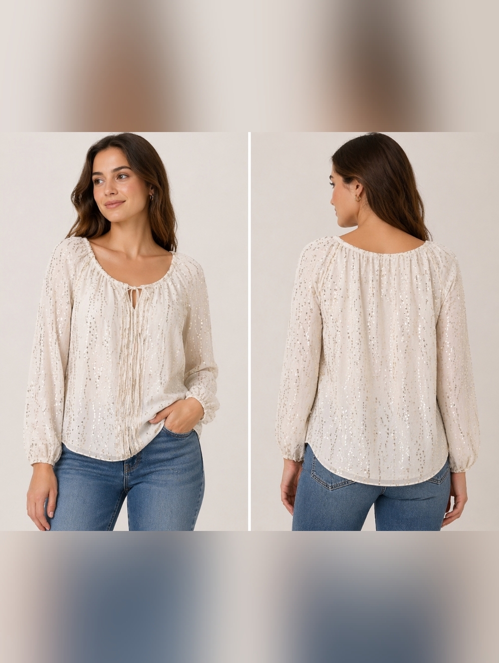 White House Black Market Sparkly Blouse